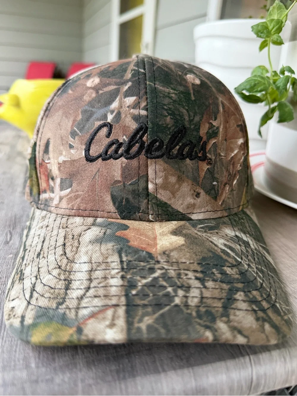 Cabela's Camouflage Baseball Cap in Green and Brown OSFM